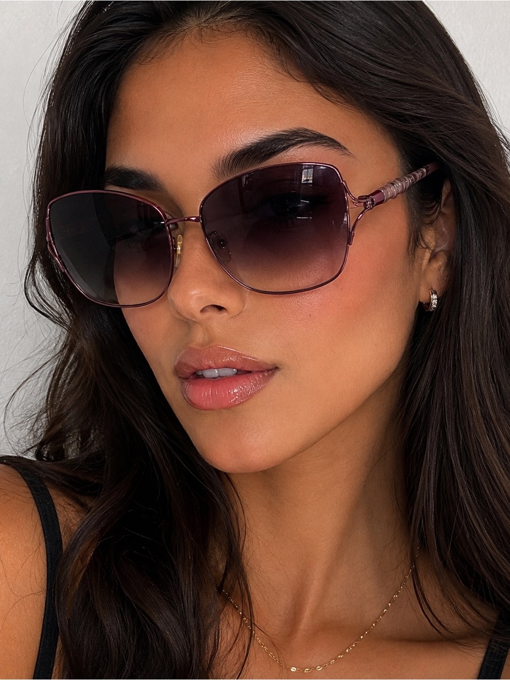 Fashion Eyewear UV400 Pink Oversized Sunglasses Y2K Glam Chic NWT